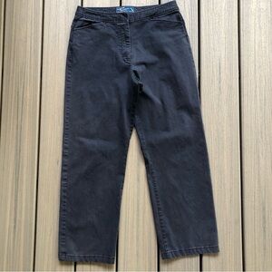 Island Traders Cotton Blend Charcoal Casual Pants Size 10
